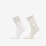 adidas 3-Stripes Glitter Crew Socks 2 Pairs Ice Gold Met./ White - Dydis M (KD0965 Kojinės)