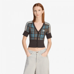 adidas Checked V-Neck Shirt With Buttons Multicolor - Dydis M (KW4548 Mar&scaron;kinėliai)
