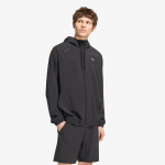 adidas Tech Trefoil Essentials Hooded Full Zip Track Top Black - Dydis M (KH3023 Džemperiai)
