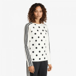 adidas Polka Dots Slim Long Sleeve Long-Sleeve Top Off White - Dydis M (KV1174 Mar&scaron;kinėliai)
