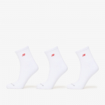 New Balance Red Patch Logo Ankle 3-Pack White - Dydis M (LAS53613WT Kojinės)