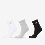 New Balance Red Patch Logo Ankle 3-Pack White - Dydis M (LAS53613WM Kojinės)