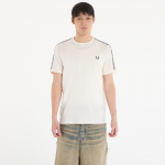 FRED PERRY Contrast Tape Ringer T-Shirt Ecru/ Navy - Dydis M (M4613 28B Mar&scaron;kinėliai)