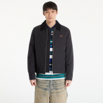 FRED PERRY Cotton Caban Jacket Black - Dydis M (J8535 198 Striukės)