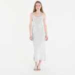 Sukienka Calvin Klein Viscose Jacquard Maxi Slip Dress Green - Dydis M (LV044F011G 3Q0 Suknelės)