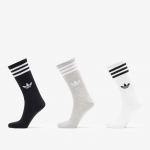 adidas 3S High Crew Socks 3-Pack White/ Medium Grey Heather/ Black - Dydis M (JV7418 Kojinės)