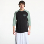 Horsefeathers Global Raglan T-Shirt Black/ Iceberg Green - Dydis M (SM1412B Mar&scaron;kinėliai)