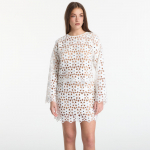 Michael Kors Mirror-Embellished Floral Crochet Top White - Dydis M (MS651ZMKNE 100 Mar&scaron;kinėliai)