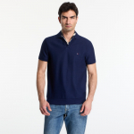 Tommy Hilfiger Jonny Collar Texture Reg Polo Tee Carbon Navy - Dydis M (MW0MW43278 DCC Mar&scaron;kinėliai)