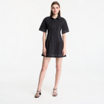 Sukienka GAP Ss Fitted Mini Shirtdress Black - Dydis M (877685-00 Suknelės)