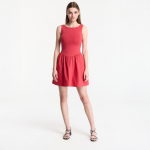 Sukienka GAP Sl High Neck Mixed Media Mini Dress Red - Dydis M (877574-00 Suknelės)