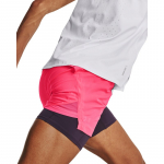 Under Armour Run Stamina 2In1 Short Pink - Dydis M (1376759-683 &Scaron;ortai)