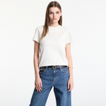 Calvin Klein Ss 20S Jersey Emblem Crew Tee Tofu - Dydis M (LV044G200G YAS Mar&scaron;kinėliai)