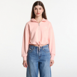 Calvin Klein Jeans Ls Monologo Terry Cropped Tie Hoodie Peachy Day - Dydis M (LV047G203G 4TJ Džemperiai)