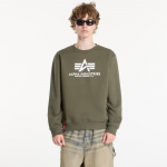 Alpha Industries Basic Hoody Small Logo II Dark Olive - Dydis M (178302-142 Džemperiai)