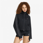 adidas SST 2.0 Cropped Hoodie Black/ Utility Black - Dydis M (KT1776 Džemperiai)