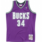 Mitchell & Ness NBA Swingman Jersey Milwaukee Bucks Road 2000-01 Ray Allen - Dydis M (SMJYAC18014-MBUPURP00RAL Mar&scaron;kinėliai)