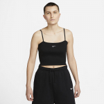 Nike Wmns Sportswear Essential Ribbed Crop Top - Dydis M (DM6737-010 Mar&scaron;kinėliai)