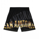 Mitchell & Ness NBA Big Face 4.0 Fashion Short San Antonio Spurs Black - Dydis M (PSHR1259-SASYYPPPBLCK &Scaron;ortai)
