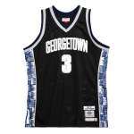 Mitchell & Ness NCAA Swingman Jersey Allen Iverson Georgetown 1995-96 - Dydis M (SMJY4212-GTW95AIVBLCK Mar&scaron;kinėliai)