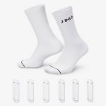 Jordan Everyday Crew Dri-Fit Kojinės (6 Poros) - Dydis S (FZ2051-100 Kojinės)