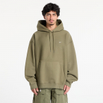 Nike Solo Swoosh Men's Pullover Hoodie Medium Olive/ Medium Olive/ White - Dydis S (HV1082-222 Džemperiai)