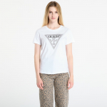 GUESS Ss Cn Krystal Triangle Tee White - Dydis S (W5BI18I3Z14-G011 Mar&scaron;kinėliai)