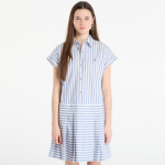 Sukienka Tommy Hilfiger Poplin Pleated Short Ss Dress White Banker Stp Ecru Brisk Blue - Dydis S (WW0WW48941 0AB Suknelės)