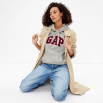GAP Logo Pullover Hoodie Light Heather Grey - Dydis S (463506-06 Džemperiai)