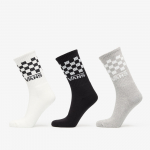 Vans Classic Check Crew 3-Pack White/ Black/ Grey - Dydis S (VN000QBUY281 Kojinės)