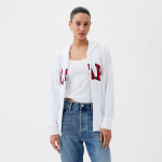 GAP Fullzip Logo Hoodie Optic White V6 - Dydis S (870536-04 Džemperiai)