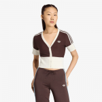 adidas V-Neck Shirt With Buttons Aurora Coffee - Dydis S (KU8120 Mar&scaron;kinėliai)