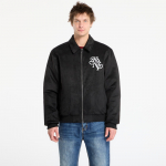 Karl Kani Legacy Faux Suede Bowling Jacket Black - Dydis S (PD00008935 Striukės)