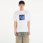 FRED PERRY Box Graphic T-Shirt Snow White - Dydis S (M2404 129 Mar&scaron;kinėliai)