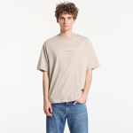 Calvin Klein Jeans Ss 16S Ck Trvl Lines Graphic Tee Plaza Taupe - Dydis S (LV04RG816G PED Mar&scaron;kinėliai)