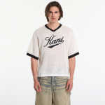 Karl Kani Cursive Varsity Crochet Boxy T-Shirt White - Dydis S (PD00013976 Mar&scaron;kinėliai)