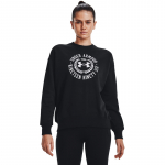 Under Armour Rival Fleece Crest Grp Crew Black - Dydis S (1373029-001 Džemperiai)
