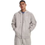 Under Armour Essential Fleece Fz Hood Ghost Gray Medium Heather - Dydis S (1373881-592 Džemperiai)