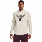 Under Armour Project Rock Terry Hoody Creamy - Dydis S (1367107-110 Džemperiai)
