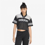 adidas Crop Jersey Black/ Grey Two/ White - Dydis S (KQ6427 Mar&scaron;kinėliai)