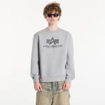Alpha Industries Basic Sweater melange &scaron;ed&aacute; - Dydis S (178302 17 Džemperiai)