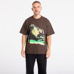 PLEASURES Domination T-Shirt Brown - Dydis S (P25F070-BROWN Mar&scaron;kinėliai)