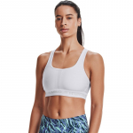 Under Armour Wmns Mid Crossback Sports liemenėlė - Dydis S (1361034-100 Sportinės liemenėlės)