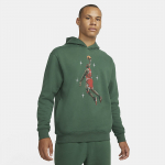 Jordan Essentials Graphic Fleece Hoodie Noble Green - Dydis S (DC9713-333 Džemperiai)