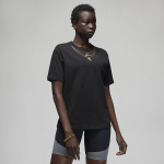 Jordan Heritage Wmns's Gold Chain T-Shirt - Dydis S (DO5020-010 Mar&scaron;kinėliai)