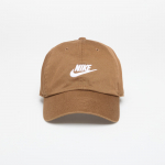 Nike Club Unstructured Futura Wash Cap Mosswood Brown/ White - Dydis S/M (FB5368-235 Kitos kepurės)