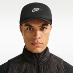 Nike Pro Dri-FIT Unstructured Swoosh Run Cap Black/ Anthracite/ Reflective Silv - Dydis S/M (IO8269-010 Kitos kepurės)