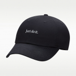 Nike Club Unstructured Just Do It Cap Black/ White - Dydis S/M (FB5370-010 Kitos kepurės)