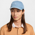 Nike Club Unstructured Denim Cap Aegean Storm/ Thunder Blue/ White - Dydis S/M (HF0383-429 Kitos kepurės)