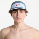 Nike Fly Dri-FIT Unstructured Swoosh Cap Mineral Slate/ Hydrogen Blue/ Team Crimson - Dydis S/M (FB5624-382 Kitos kepurės)
